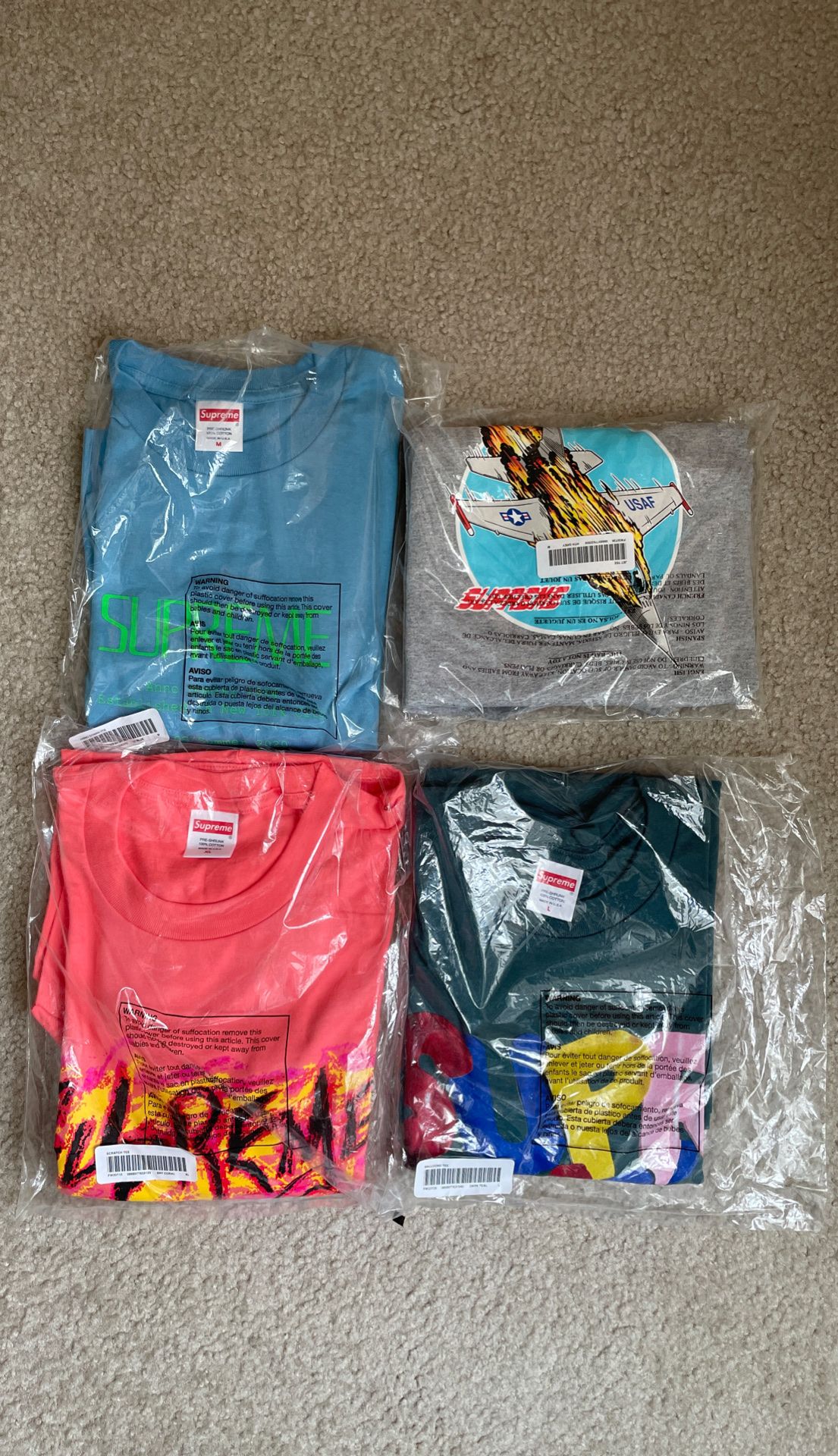 Supreme 2020 t shirt lot