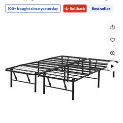 Mainstays ~ Queen Platform Steel Bed Frame