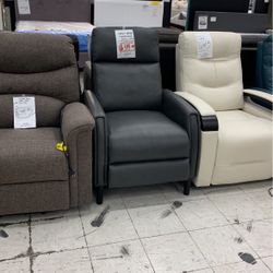 Decklyn Leather Pushback Recliner
