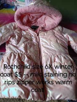 Girls size 6 coat, Vest And Hoodie! 