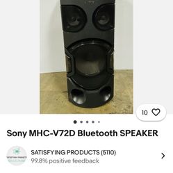 Bluetooth Party Speaker Sony