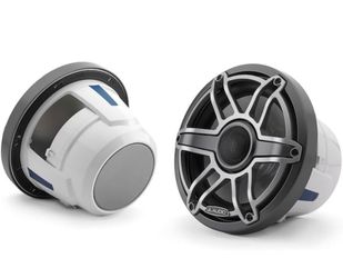 JL Audio M6 Series 8.8" Marine Coaxial Speakers w/ Titanium Sport Grille - M6-880X-S-GmTi [010-03079-00]