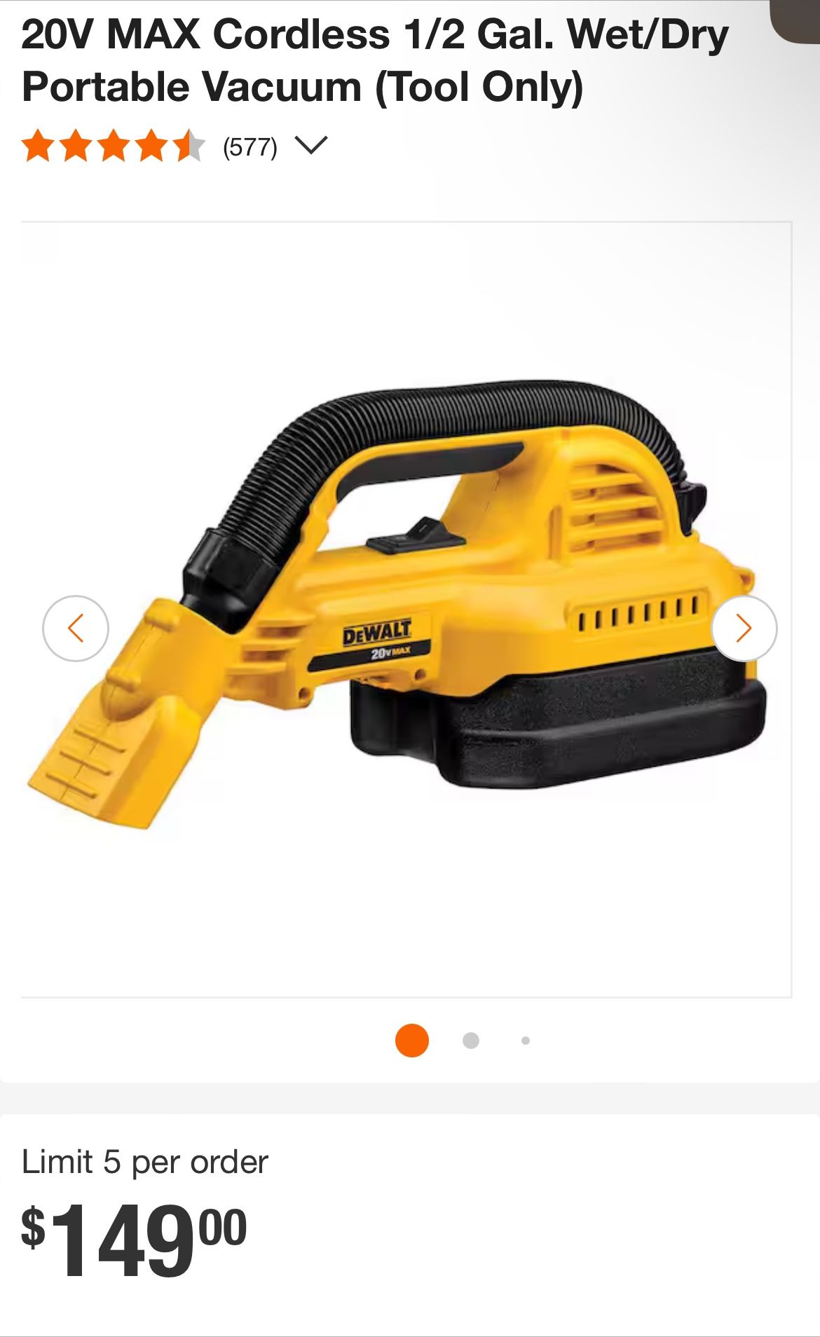 Dewalt 20v Vacuum 