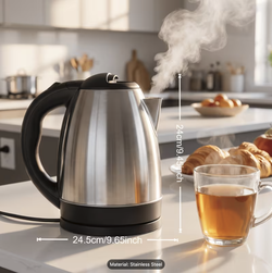 67.63oz Large Stainless Steel Electric Kettle Food-Grade Kettle