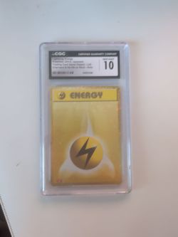 Pokemon Lightning Energy cgc 10