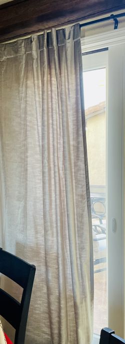 West Elm Platinum Velvet Grey Panel 