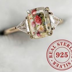 🌹✨Rose Bouquet RING ✨🌹💐STAMPED 925 RINGS