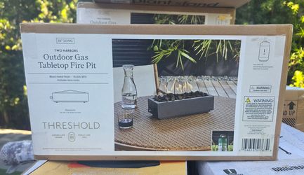 Threshold Two Harbors Outdoor Gas Tabletop Fire Pit