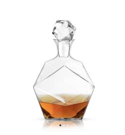 Faceted Crystal Liquor Decanter
