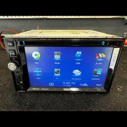 JENSEN JVR9000 6.2 SCREEN 200w NAV BLUETOOTH HDMI 3 CAMERA INPUTS DVD WORKS GREAT