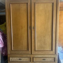 French Antique Cherrywood Armoire 1900