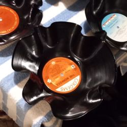Record BOWLS MADE FROM Real LP VINYL
