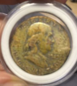 Key Date. 1949Franklin Half Dollar Error And Monster Toning