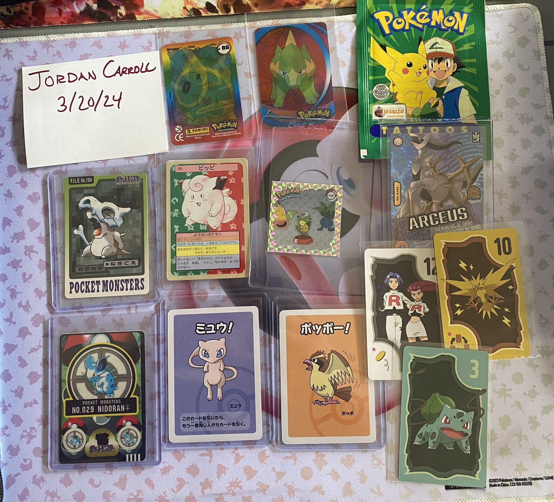 Unique Lot Of Pokemon Cards