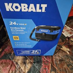 Kobalt 24v Cordless Wet/Dry Vacuum Tool Only