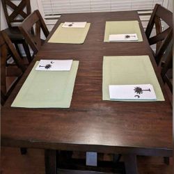 High Top Table With Six Chairs