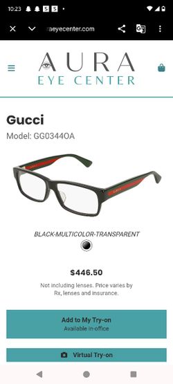 Gucci Rectangular Eyeglasses Frame