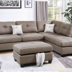 Sectional Sofa + Ottoman