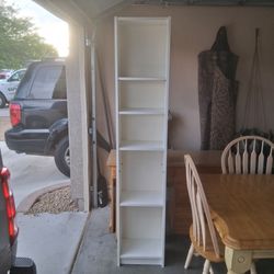 Book Shelf/Storage Organizer..All White..Like New..Adjustable Shelves..80 by 16