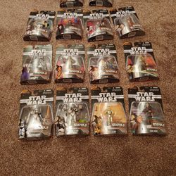 STAR WARS THE EPISODE 3 GREATEST BATTLES COLLECTION THE COMPLETE SET OF 14 FIGURES.