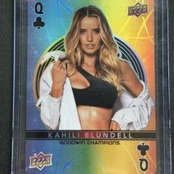 2022 Upper Deck Goodwin Champions - Playing Cards Kahili Blundell #QUEEN-CLUBS