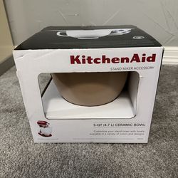 5qt KitchenAid ceramic bowl mixer accessory