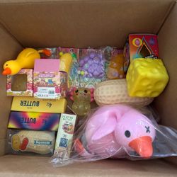 Squishy Toy Bundle Lot Mixed Pack 17 pc