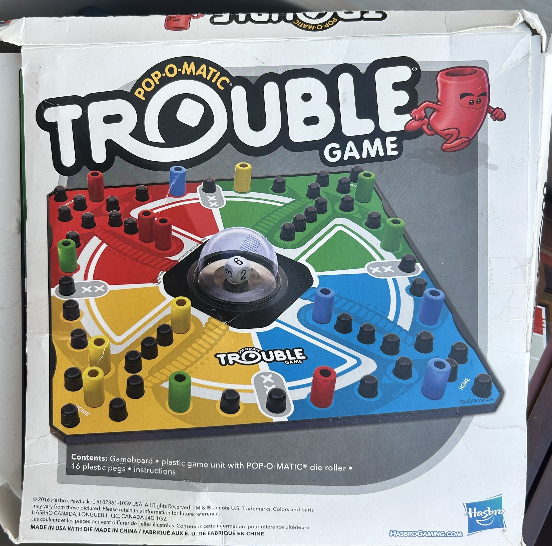 Trouble Board Game