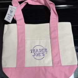 Trader Joe’s Pastel Mini Tote (pink)