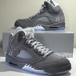 Jordan 5 Retro Wolf Grey - Mens and GS Sizes