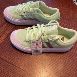 Adidas green sneakers