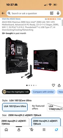 ASUS ROG Maximus Z890 Hero Motherboard