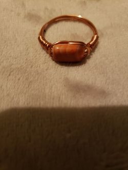Fire quartz ring