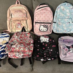 All new hello Kitty and friends backpacks
