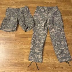 Camo Camouflage Pants and Shorts BOTH FOR 