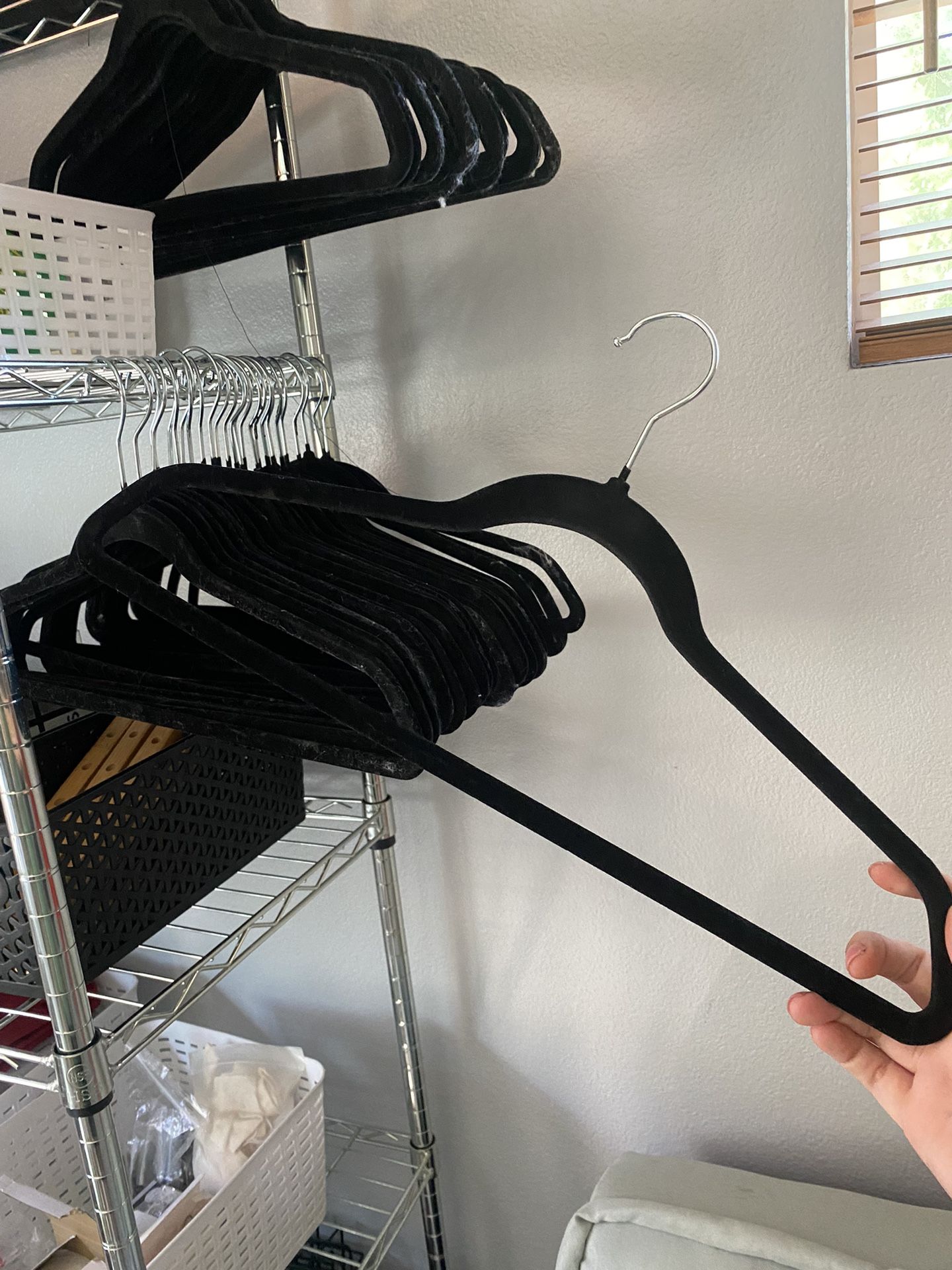 Velvet Black Hangers 