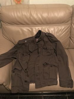 Olive cargo jacket