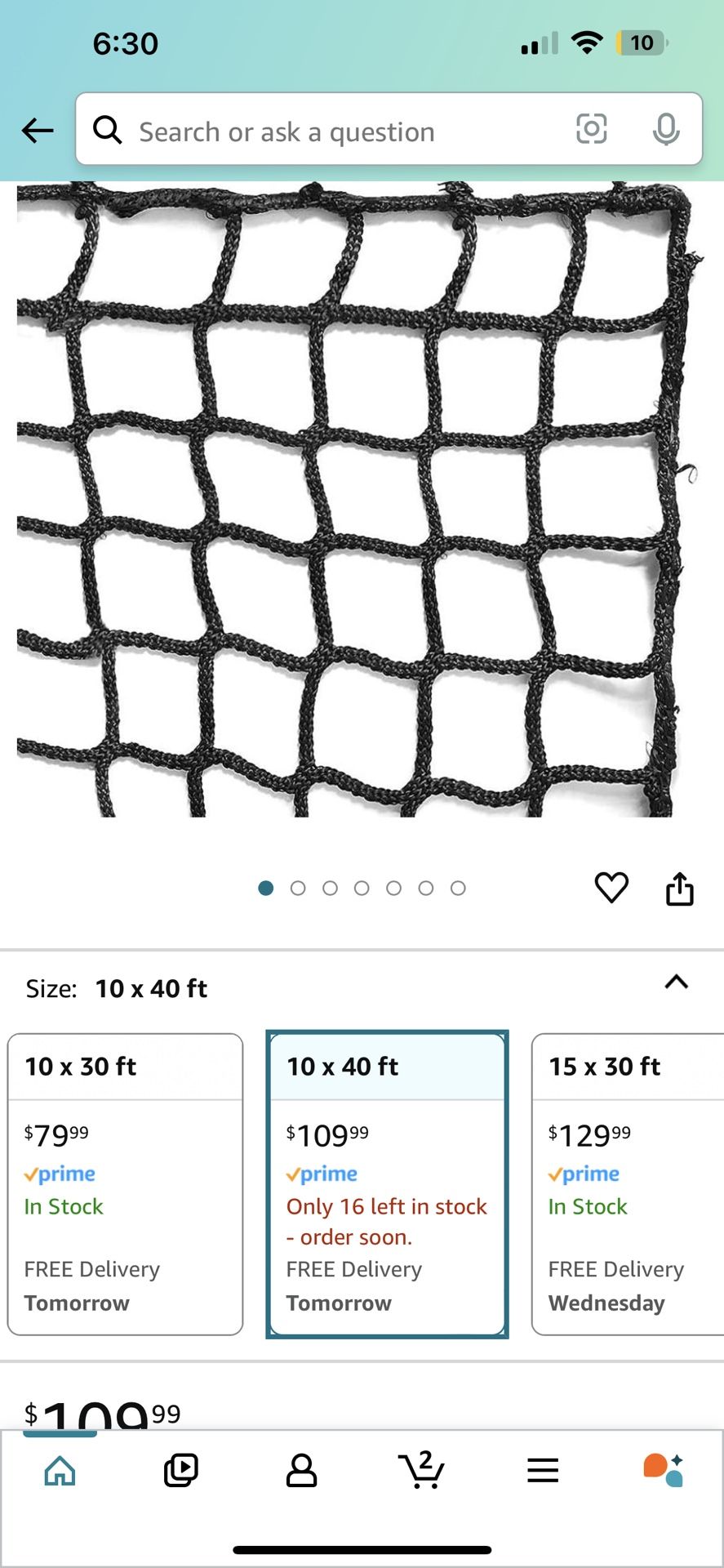 Soccer Backdrop Nets 10x40