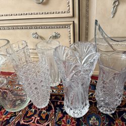 Flower Vase Crystal $15 Each 