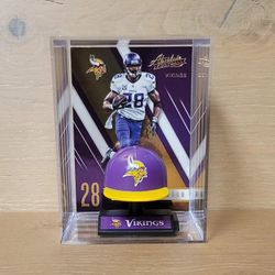 Adrian Peterson Minnesota Vikings With Football Hat Sports Box 