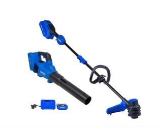 A000253A Kobalt Gen4 40-volt Cordless Battery String Trimmer and Leaf Blower Combo Kit 4 Ah (Battery and Charger Included)