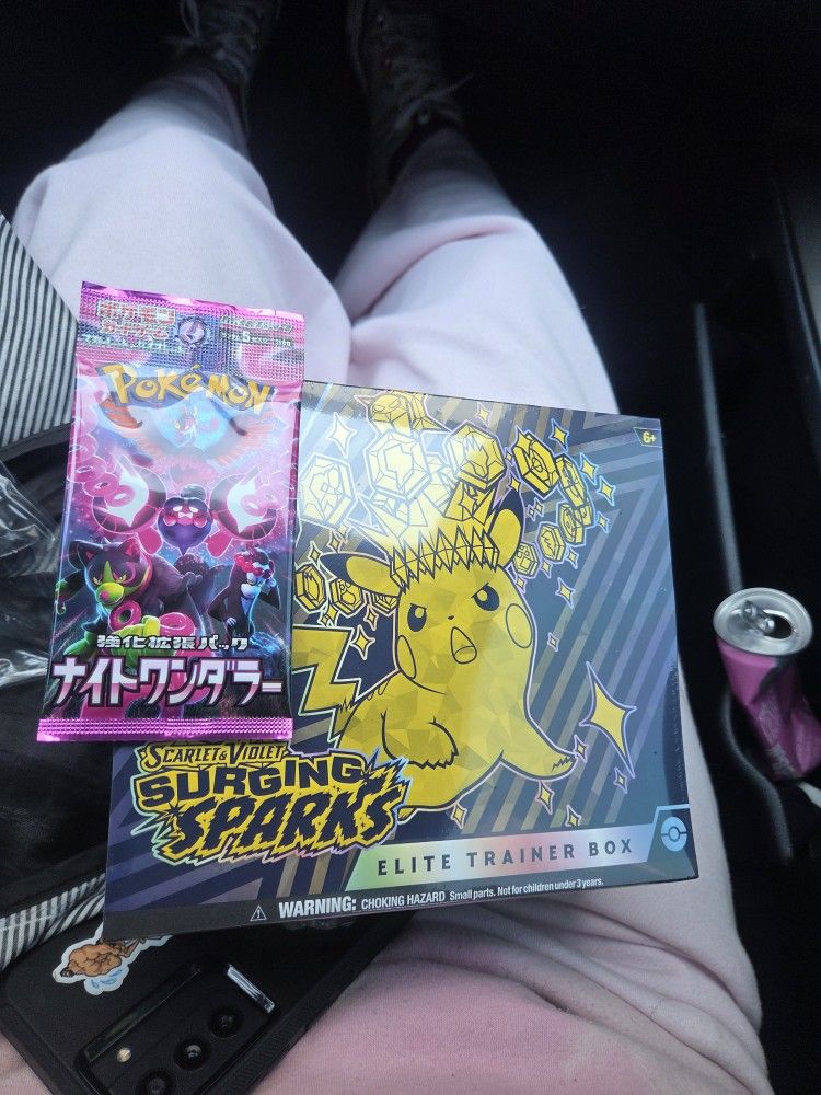 Surging Sparks Etb/japanese Night Wanderer Booster Pack