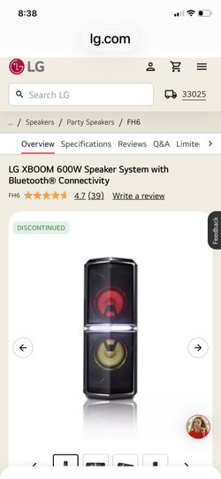 LG XBOOM 600 watts