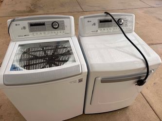 LG washer and dryer electric laundry set