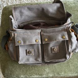 Denim Messenger Bag
