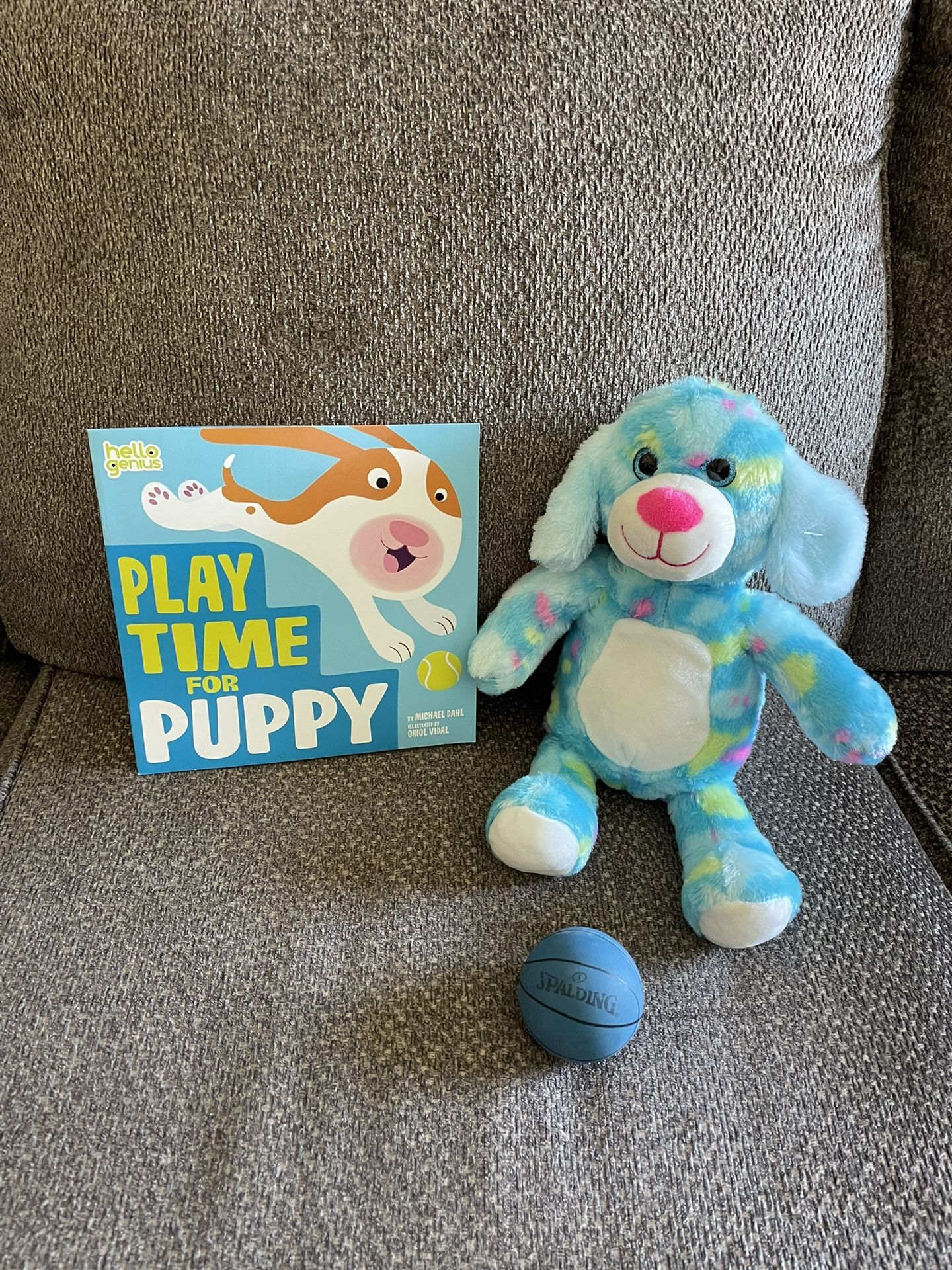 puppy plush toy with book toy bundle