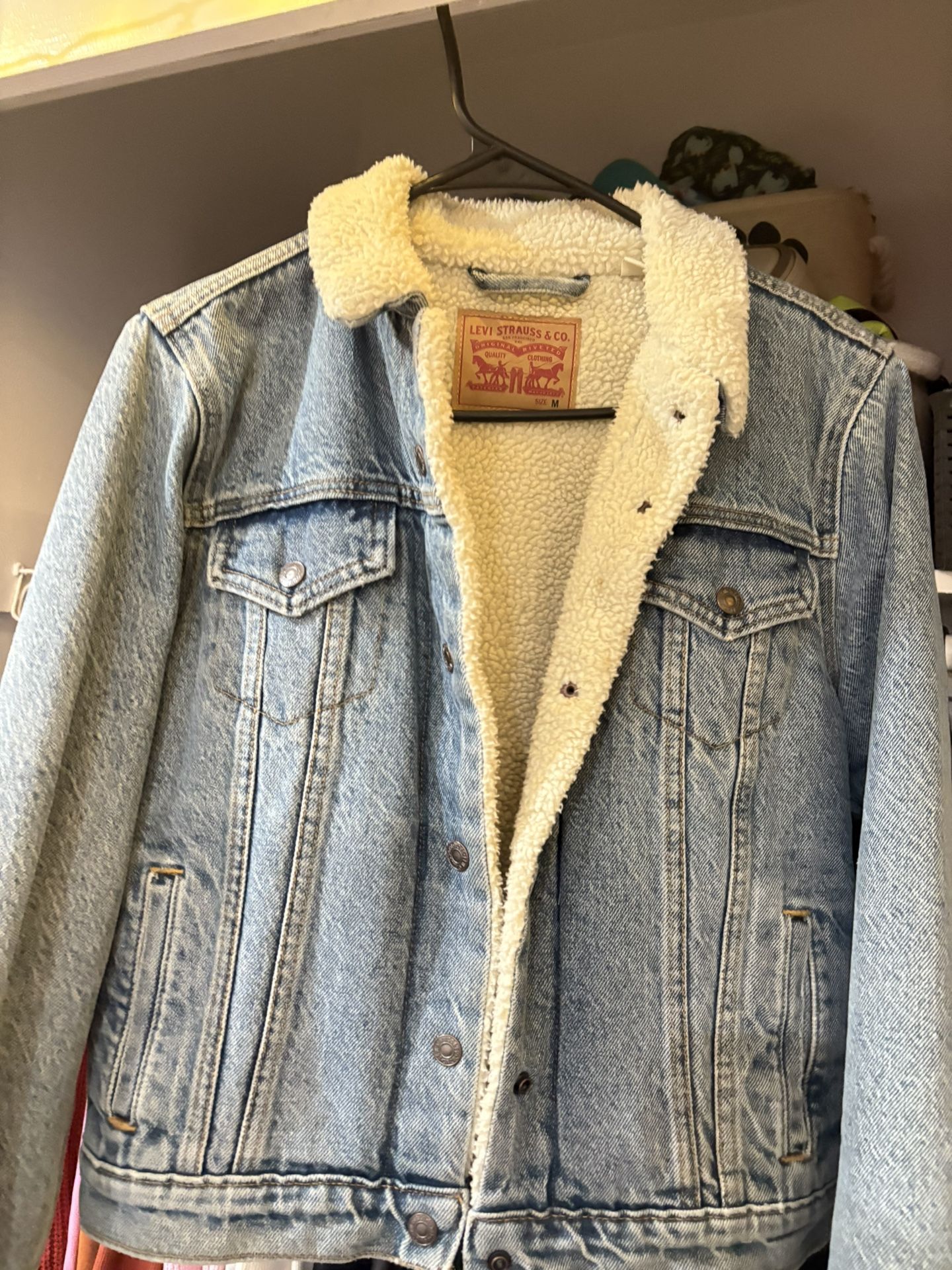 Levi's denim jacket with Sherpa lining