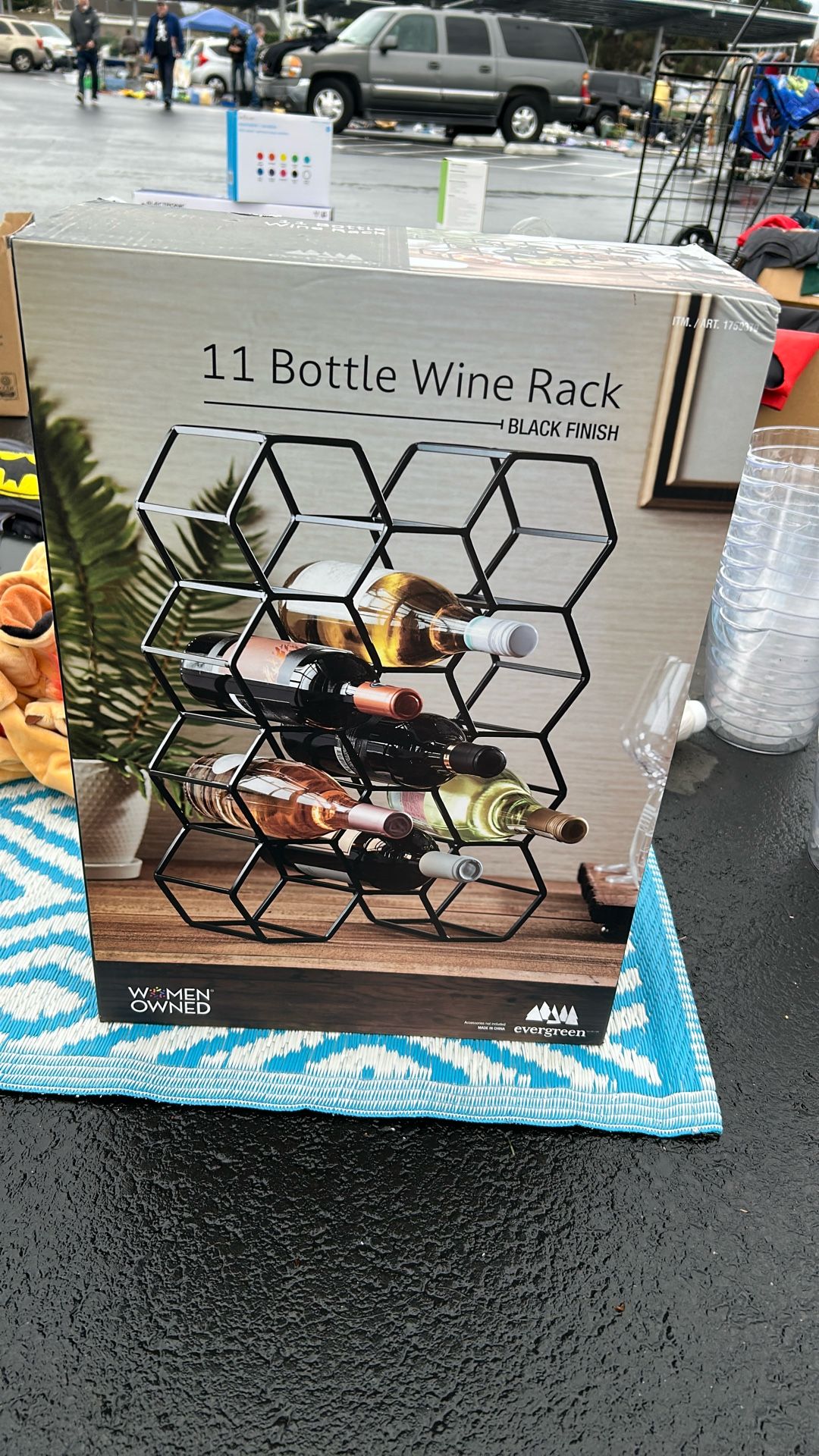 Wine Rack, 11 Bottle, new in box