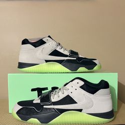 Travis Scott x Chase B Jumpman Jack Trexxx Black Night Silver Size 13 Brand New DS
