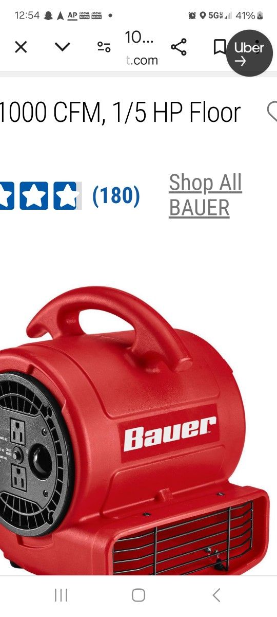 Bauer 1000 Three Setting Blower